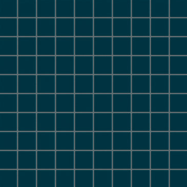 2x2 Straight Set Sheeted Original Ceramic Mosaic Tile in Caspian Sea Matte