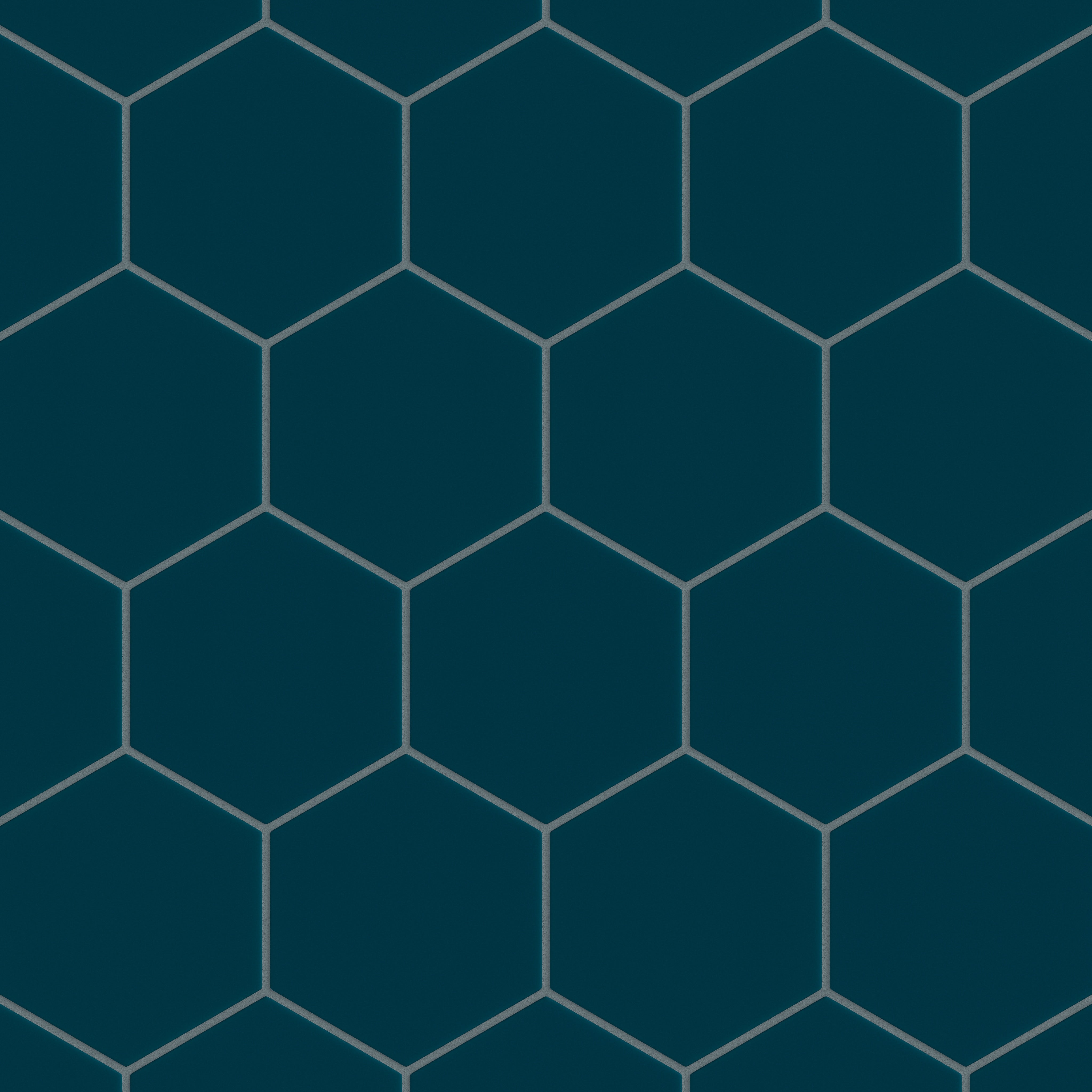 6" Hexagon Original Ceramic Tile in Caspian Sea Matte