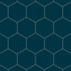 6" Hexagon Original Ceramic Tile in Caspian Sea Matte