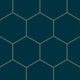 8" Hexagon Original Ceramic Tile in Caspian Sea Matte