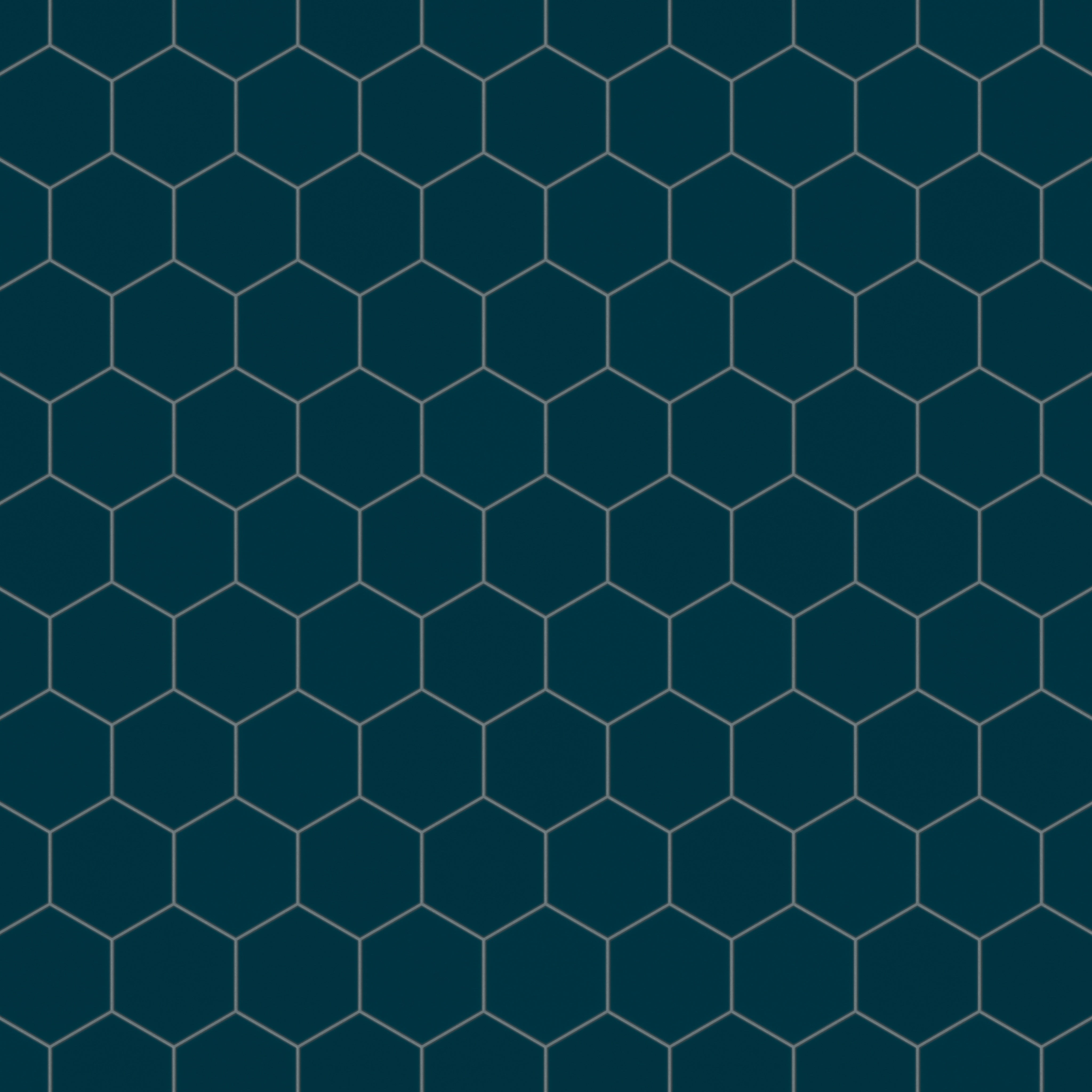 8" Hexagon Original Ceramic Tile in Caspian Sea Matte