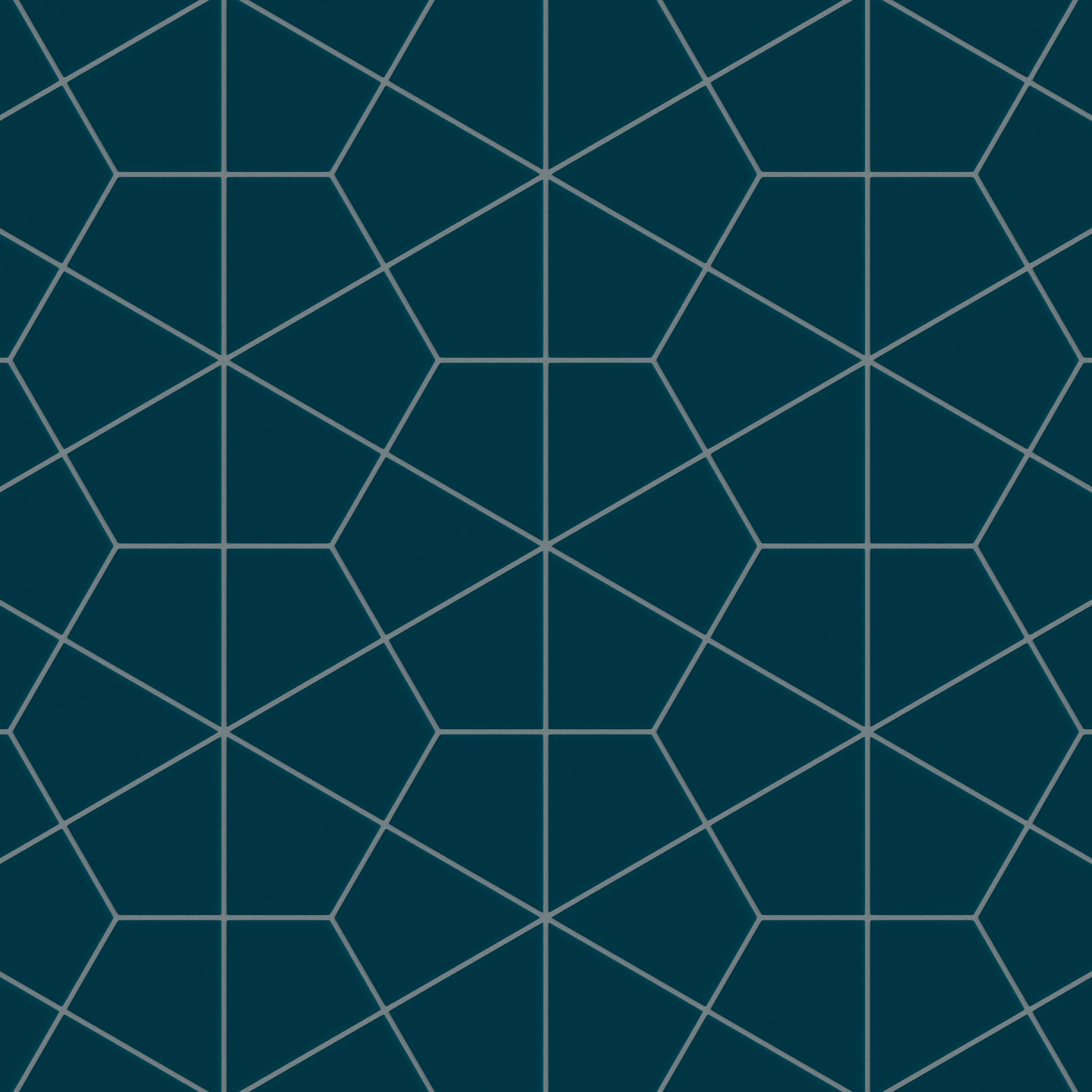 Hexite Original Ceramic Tile in Caspian Sea Matte