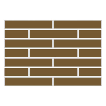 1x6 Half Offset Sheeted Original Ceramic Mosaic Tile in Chaparral Matte