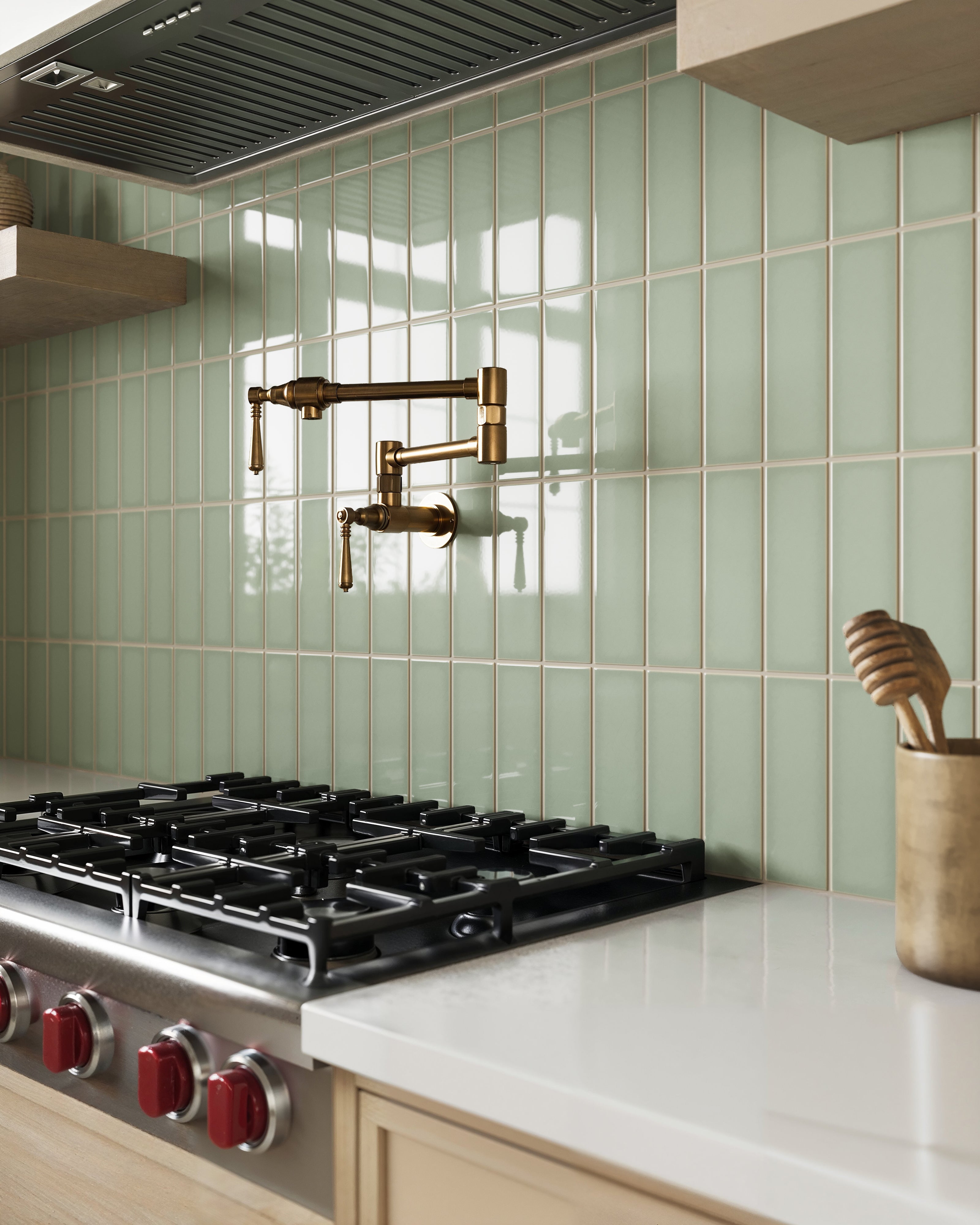 3x9 Original Ceramic Tile in Rosemary Gloss