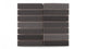 1x4 Straight Set Sheeted Original Ceramic Mosaic Tile in Carbon Matte