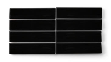 2x8 Original Ceramic Tile in Raven Gloss