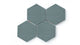 6" Hexagon Original Ceramic Tile in Flagstone Matte
