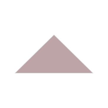 6" Triangle Original Ceramic Tile in Painted Sky Matte