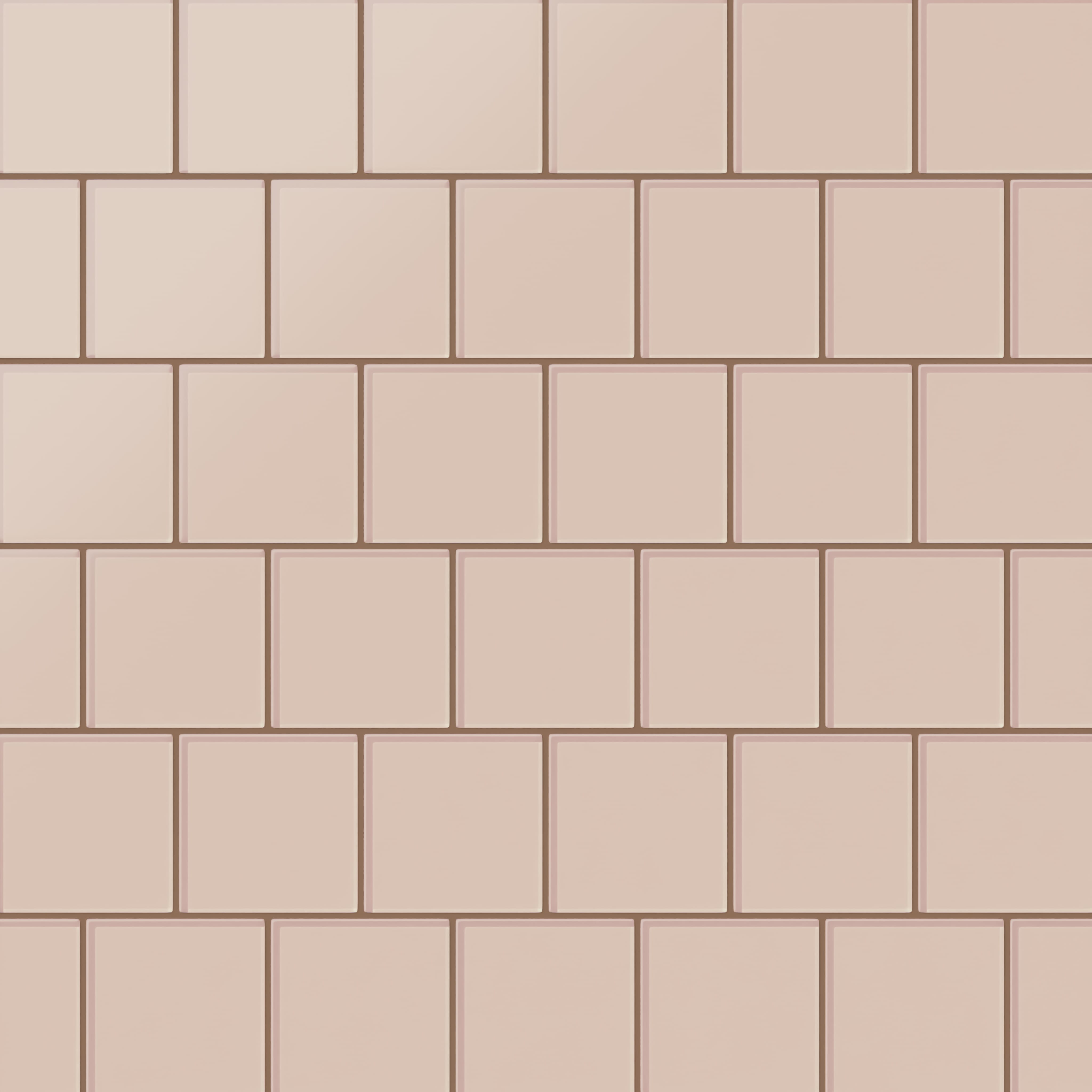 Quick Ship 4x4 Glass Tile in Rosy Finch Matte