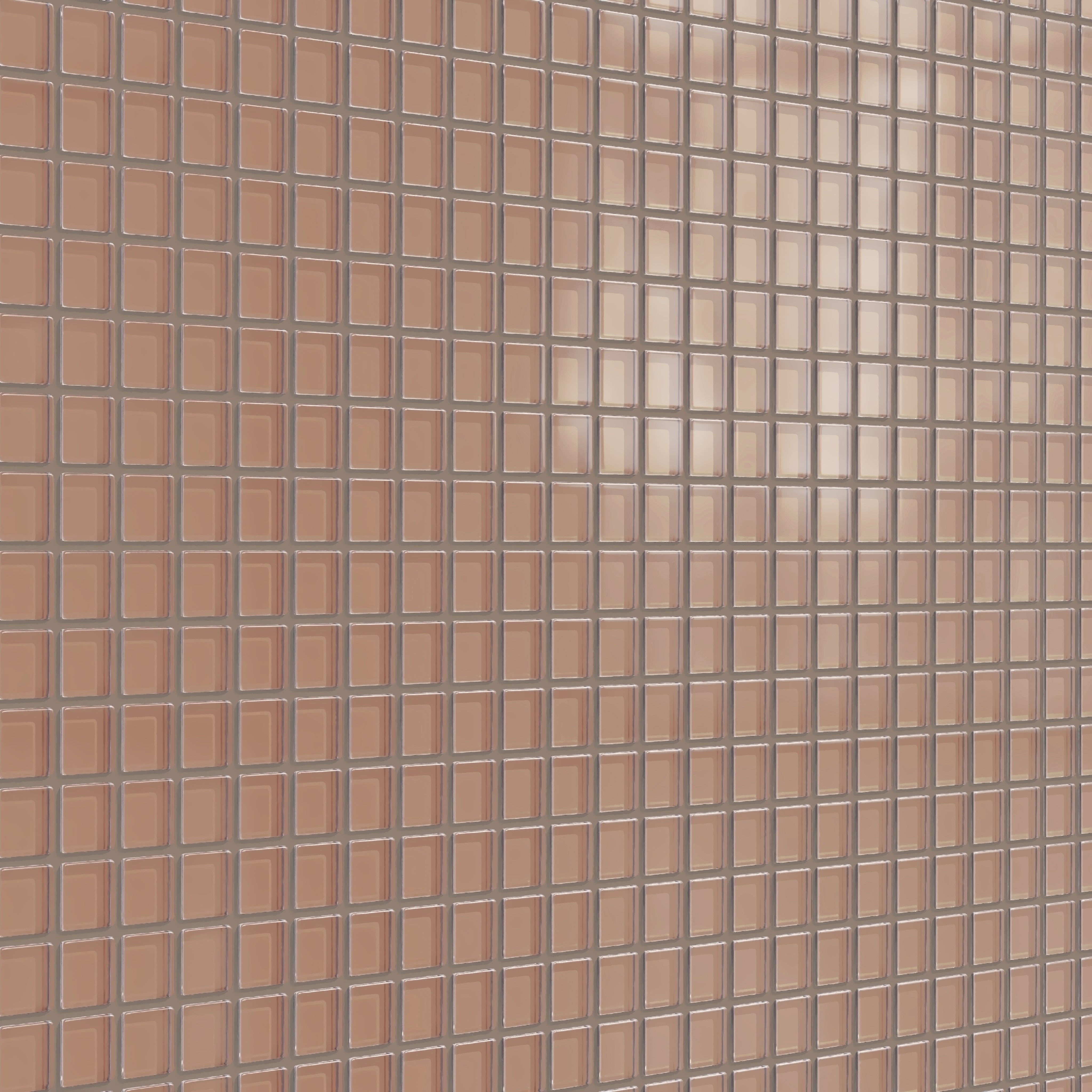 1x1 Straight Set Sheeted Glass Mosaic Tile in Sora Matte