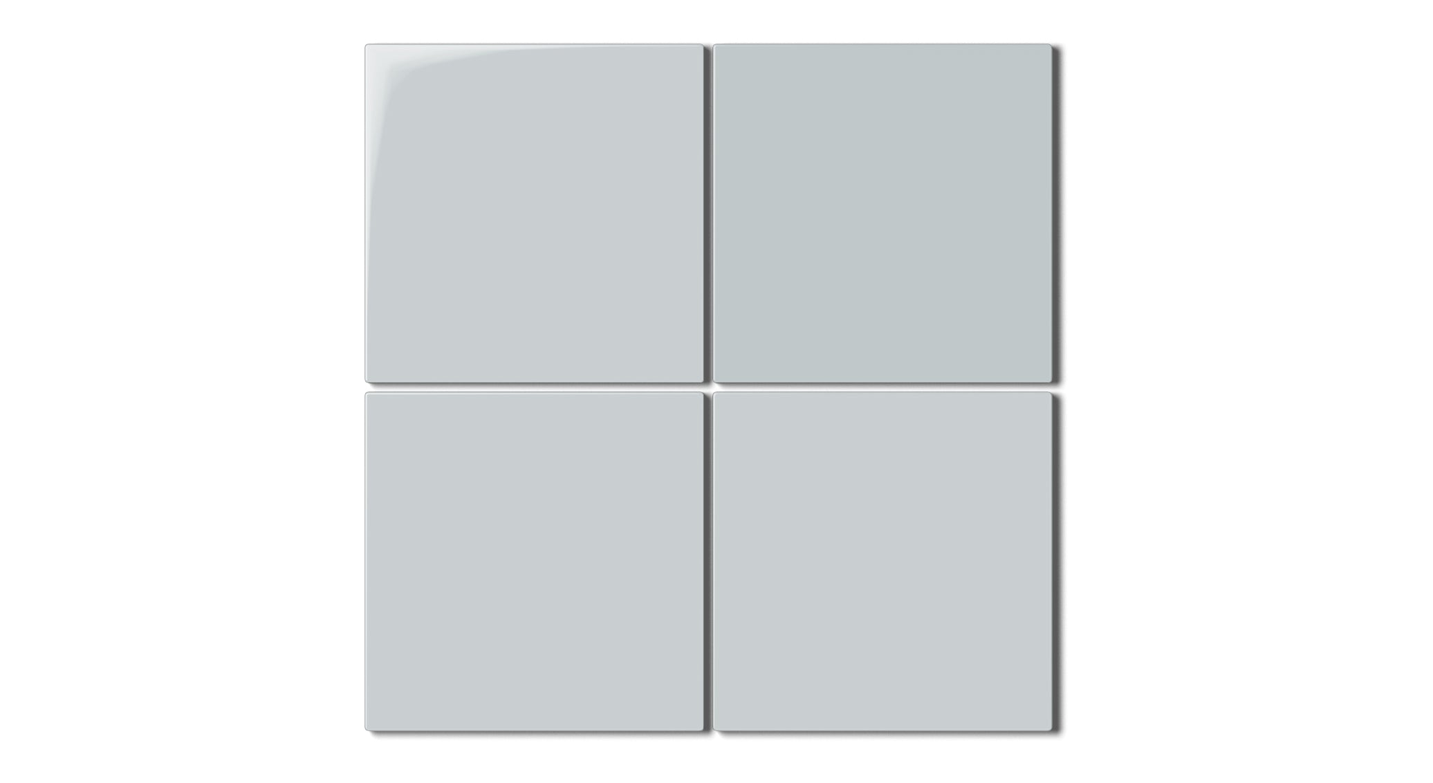 6x6 Natural Press Ceramic Tile in Alberta Blue Gloss