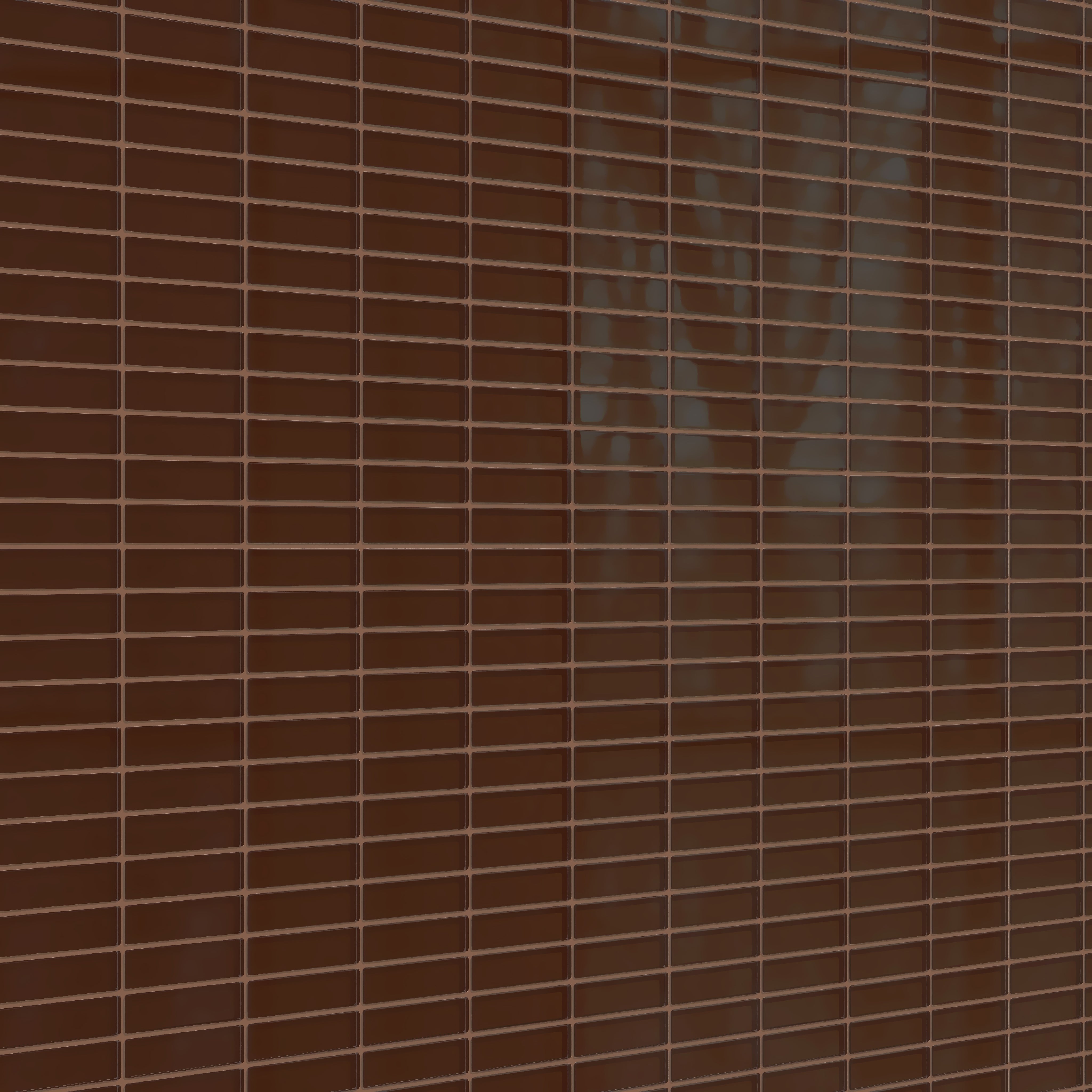 1x4 Straight Set Sheeted Glass Mosaic Tile in Thrasher Gloss