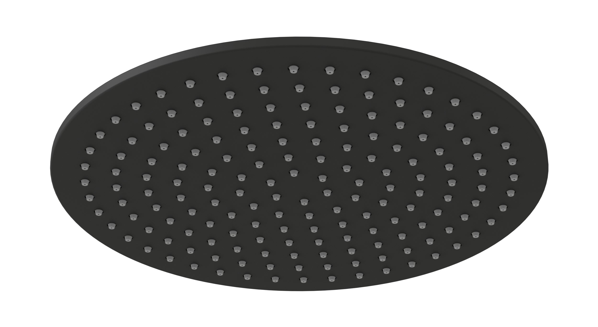 Shower 12" Flat Shower Head in Matte Black