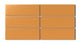 2x6 Natural Press Ceramic Tile in Yellow Ochre Matte