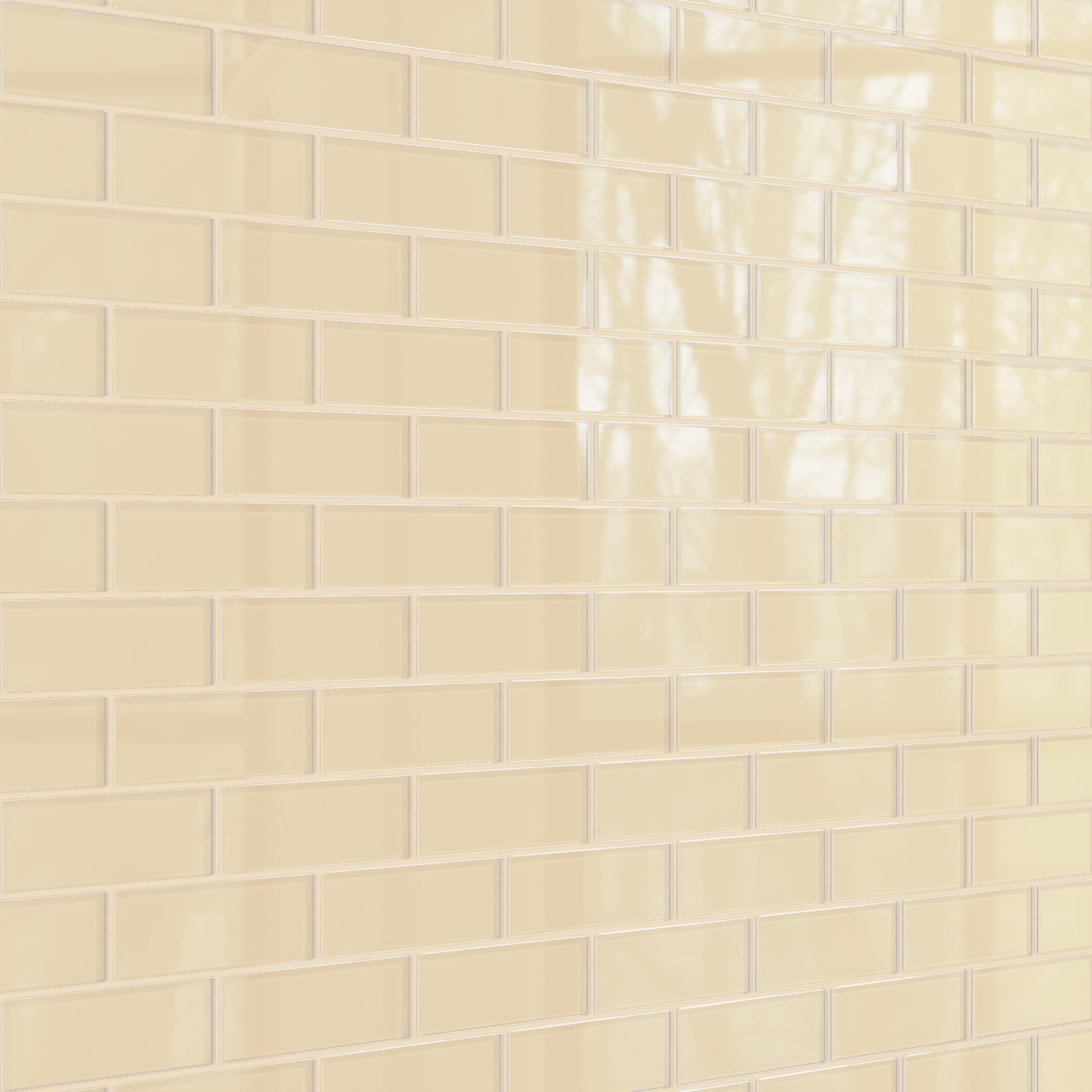 2x6 Glass Tile in Chickadee Gloss