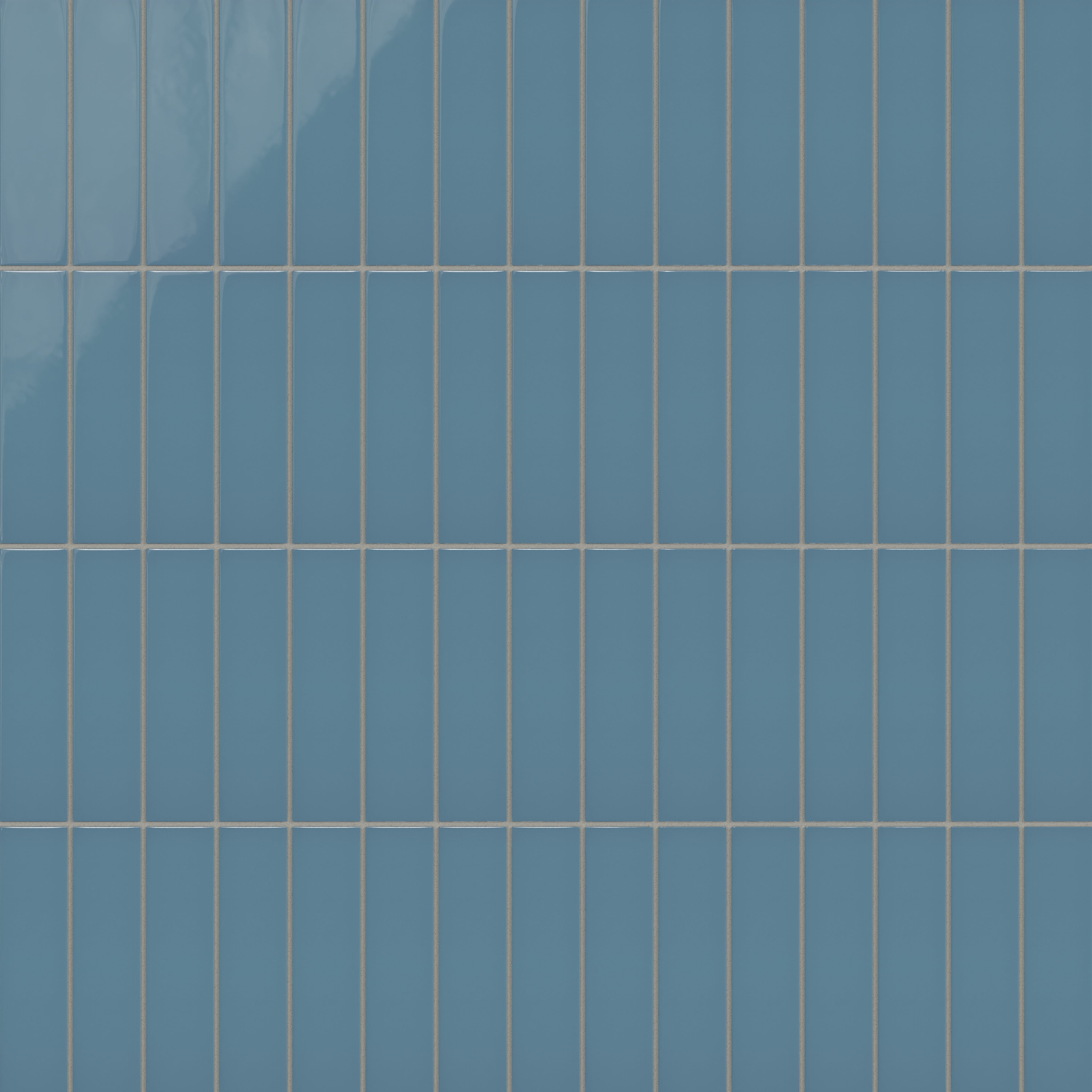 2x8 Natural Press Ceramic Tile in Azurite Gloss