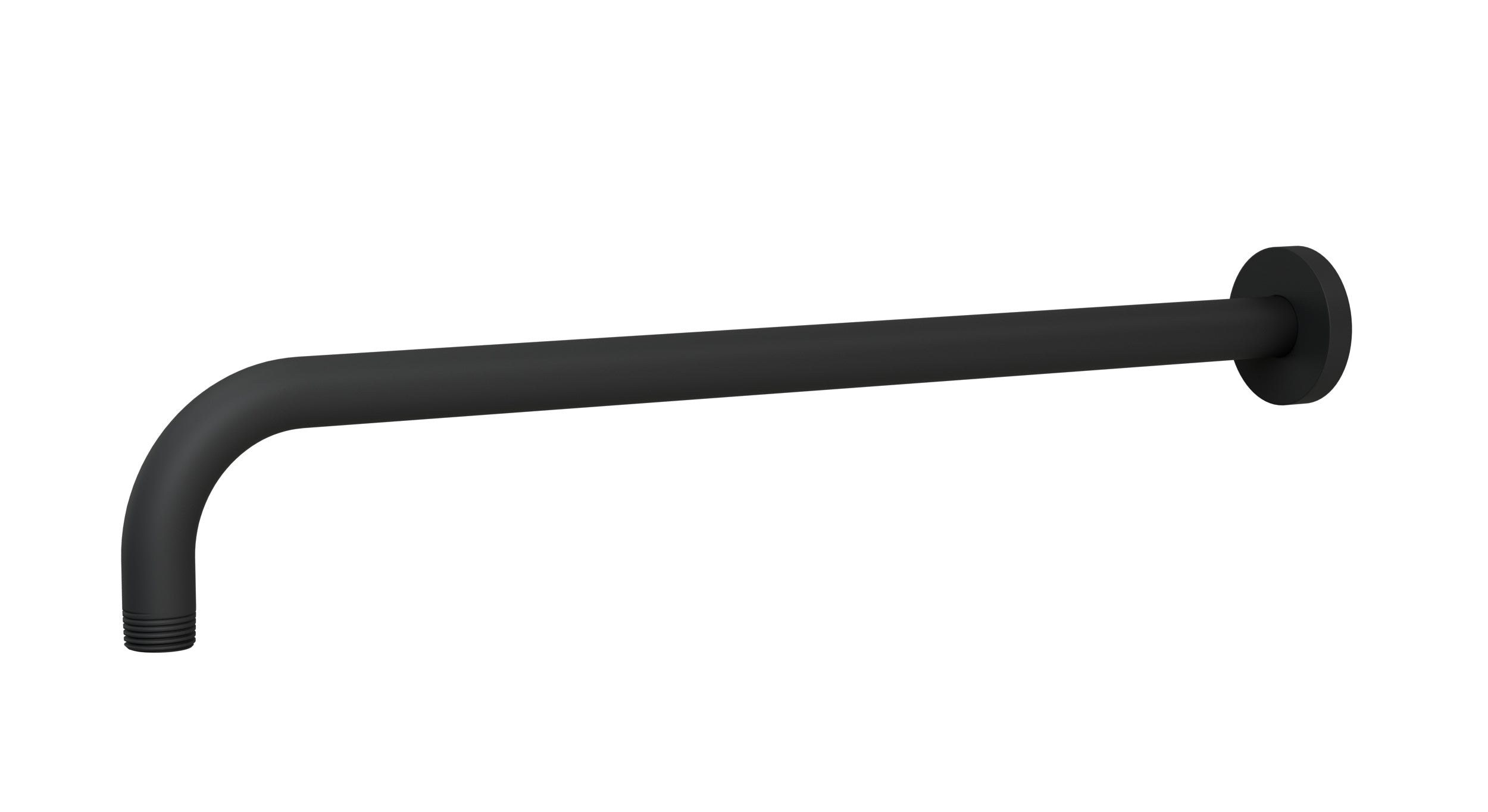 Contour & Foundry 90-Degree 16" Shower Arm with Flange in Matte Black