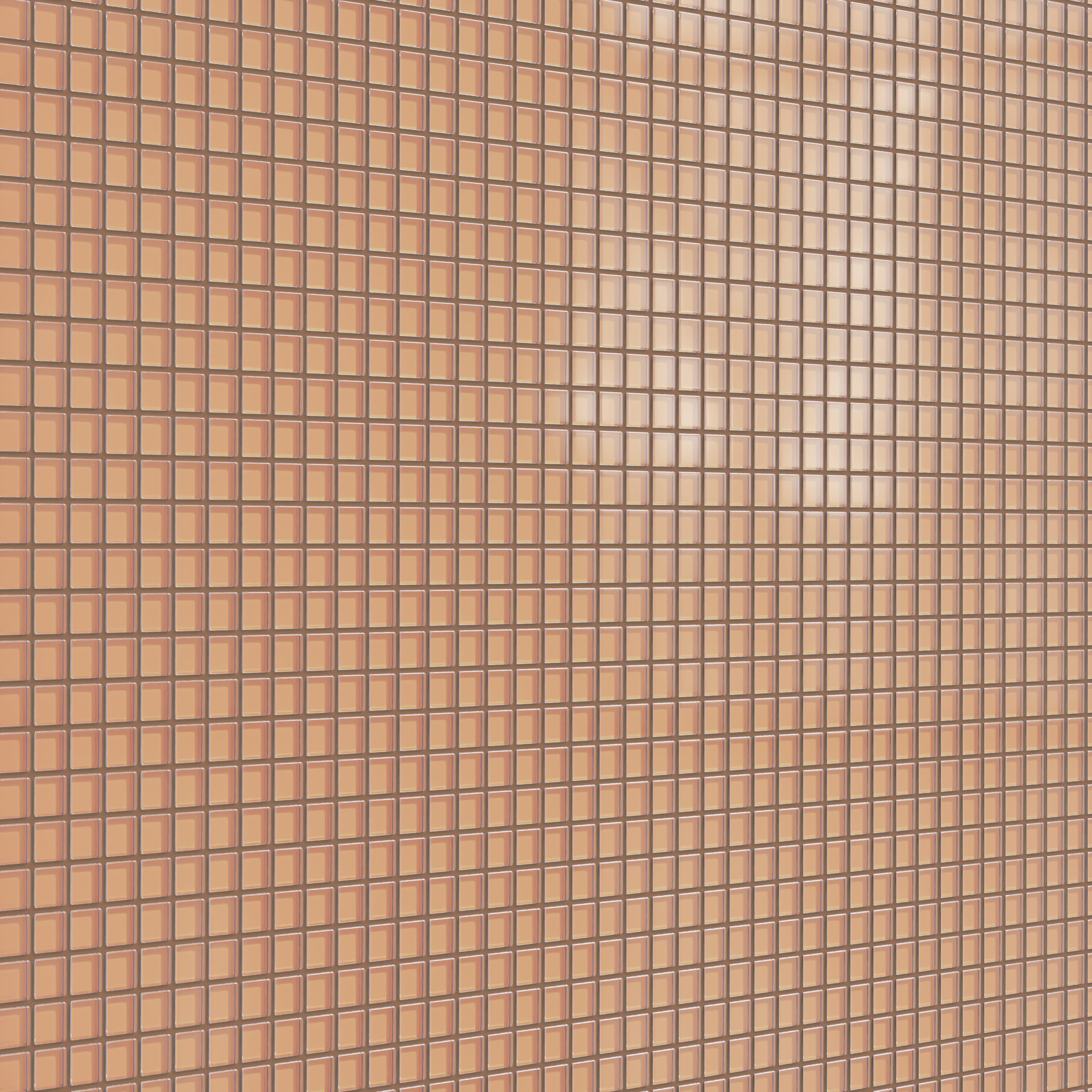 1x1 Straight Set Sheeted Glass Mosaic Tile in Carolina Wren Matte