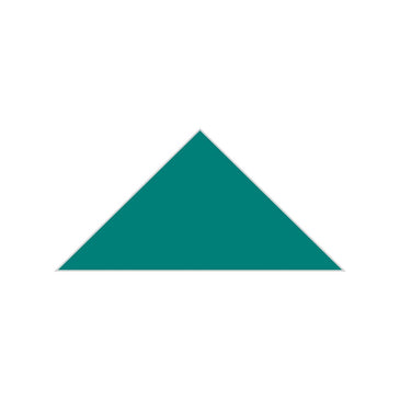 6" Triangle Original Ceramic Tile in Bora Bora Matte