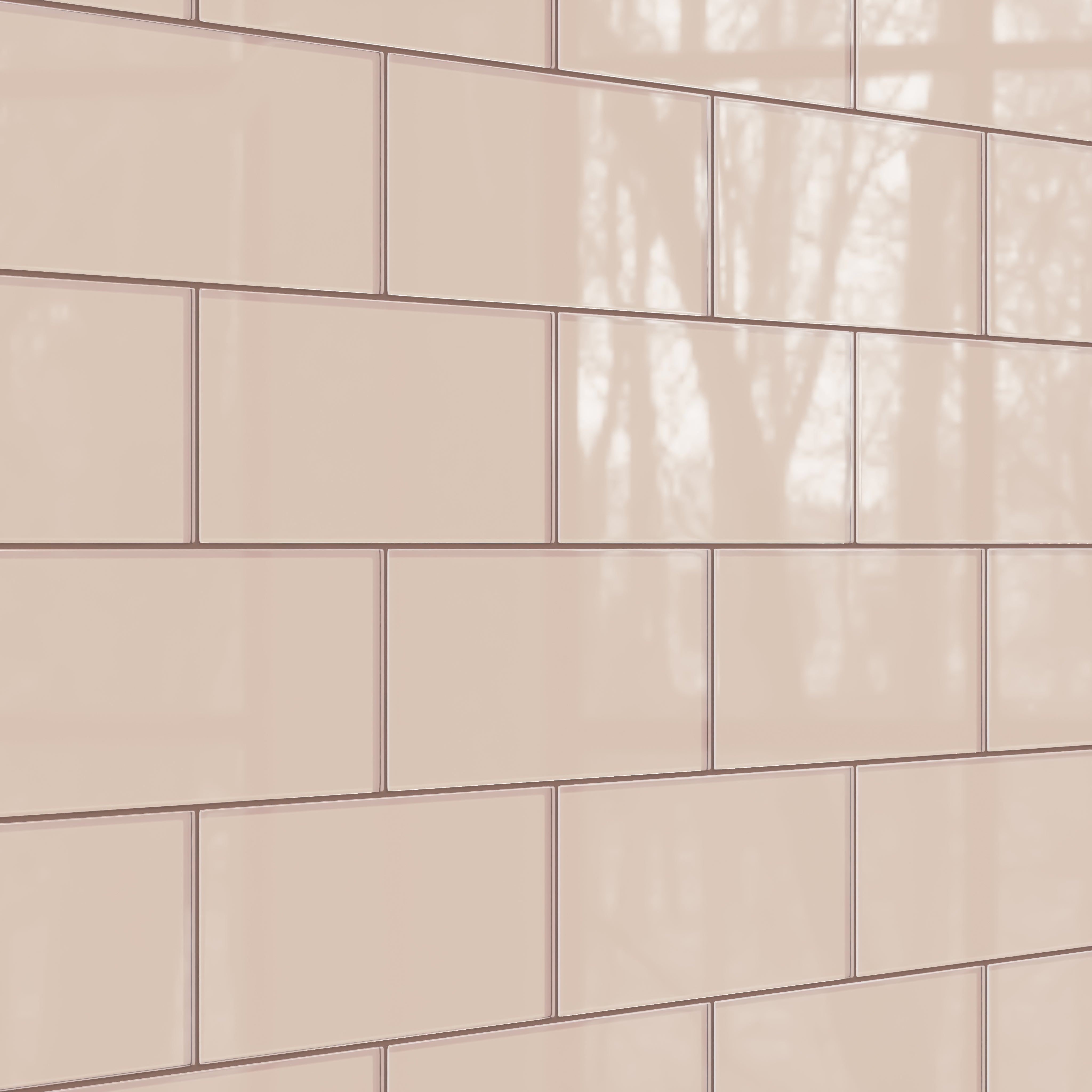 6x12 Glass Tile in Rosy Finch Gloss