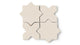 Star & Cross Original Ceramic Tile in Ivory Matte