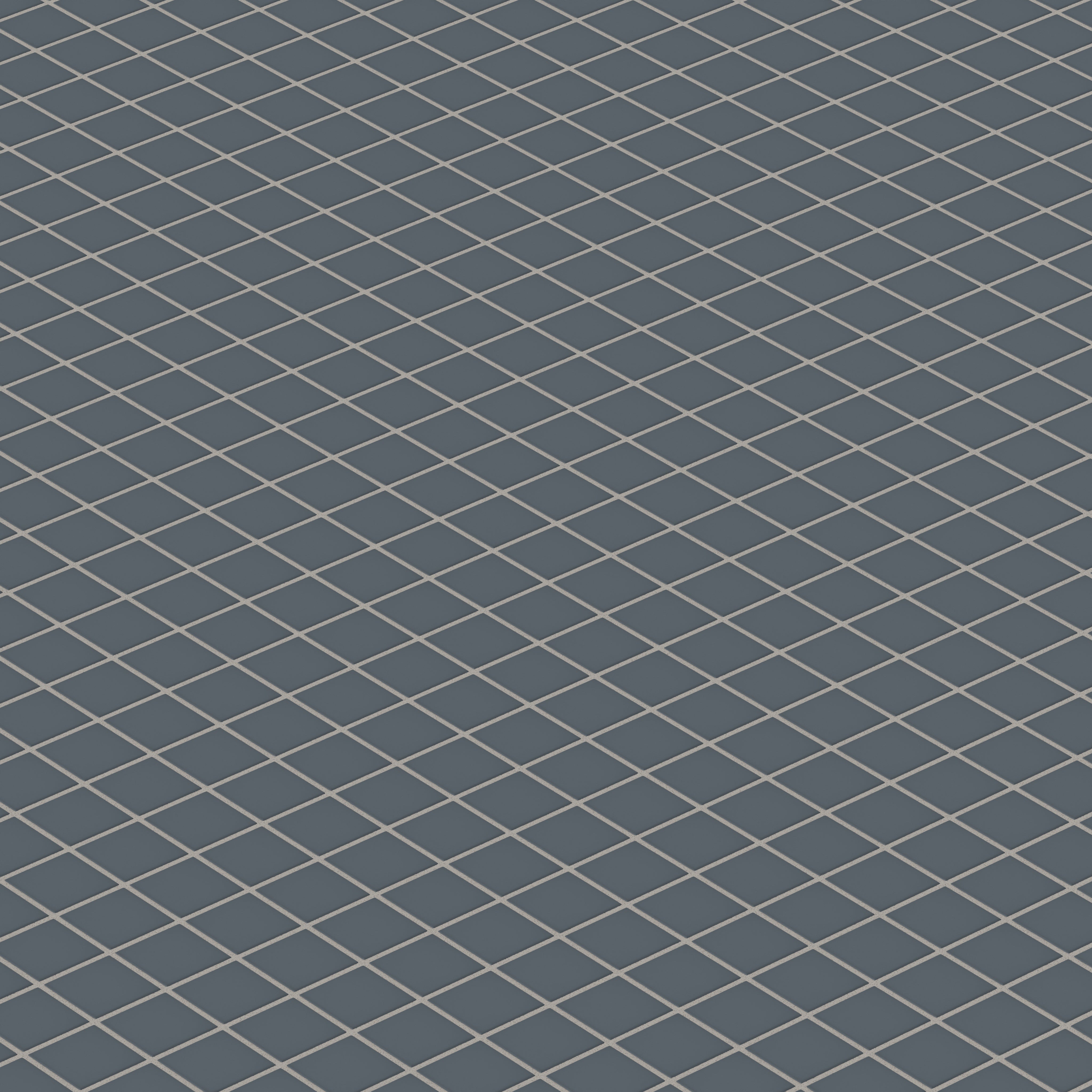 2x2 Straight Set Sheeted Natural Press Ceramic Mosaic Tile in Indigo Matte