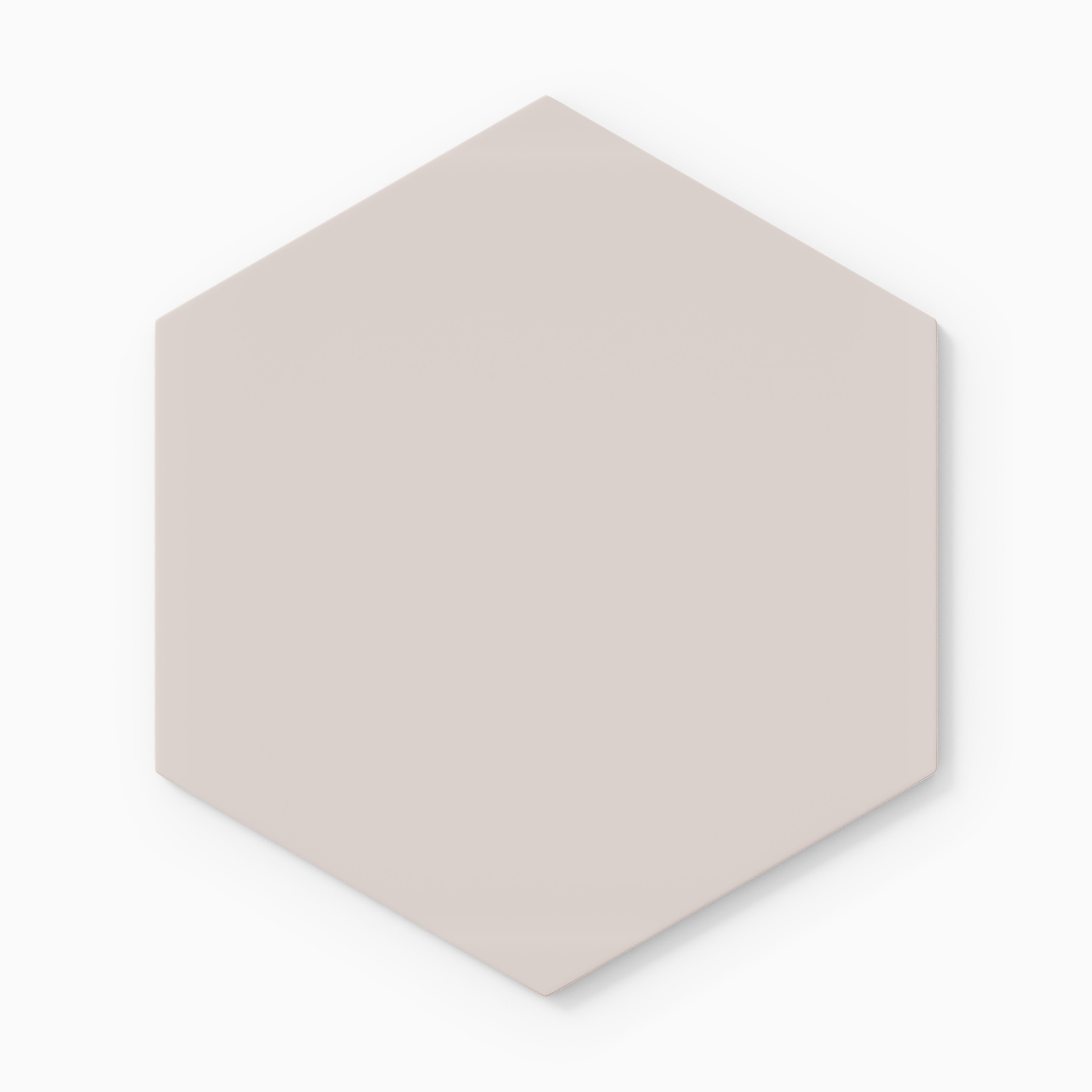 8" Hexagon Natural Press Ceramic Tile in Tyrian Purple Matte