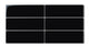 2x6 Natural Press Ceramic Tile in Bone Black Gloss