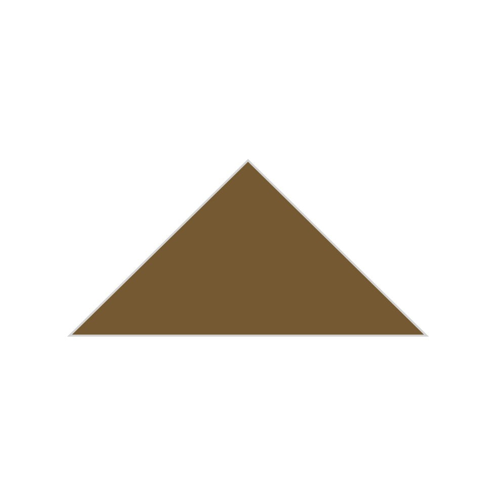 6" Triangle Original Ceramic Tile in Chaparral Matte