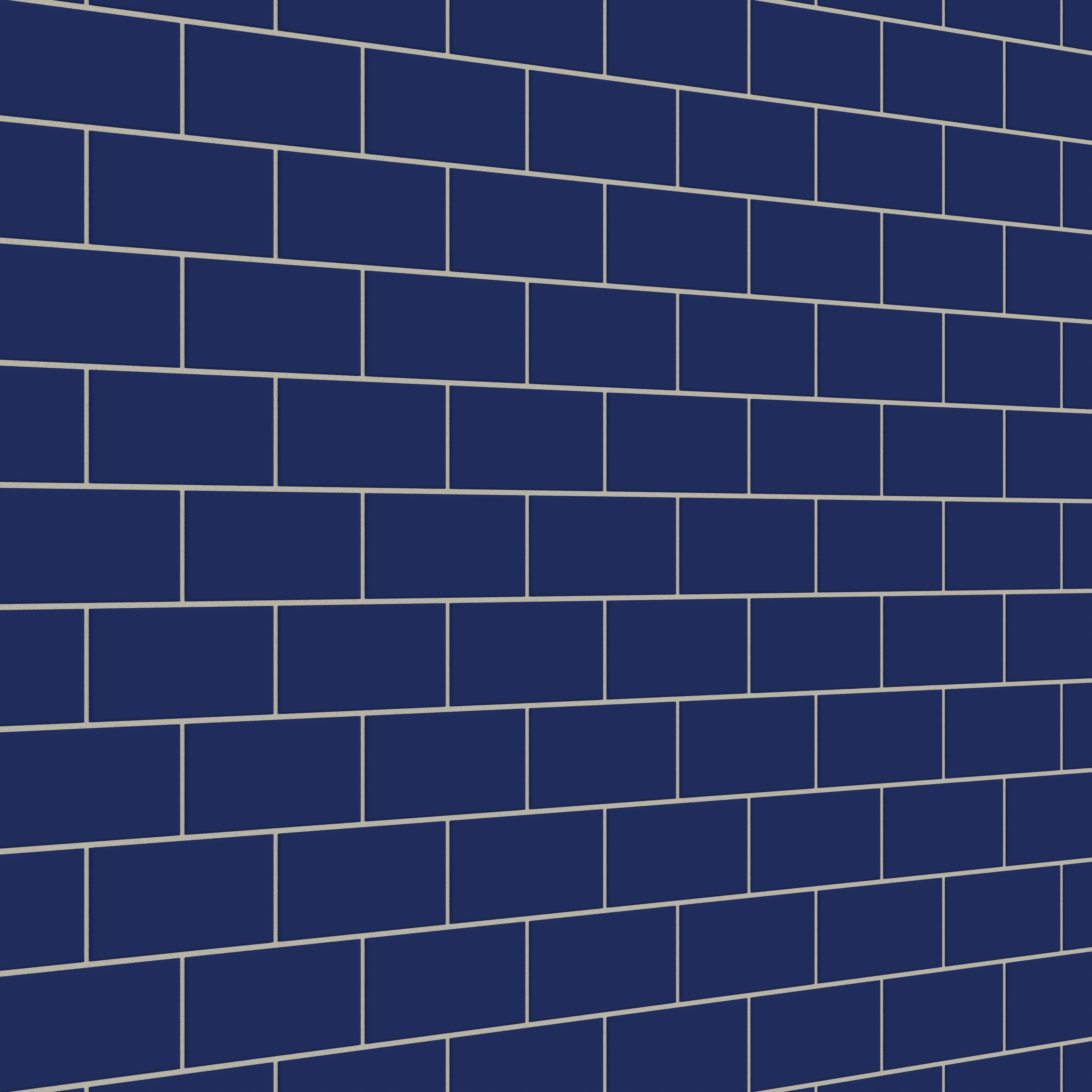 3x6 Natural Press Ceramic Tile in Ultramarine Matte