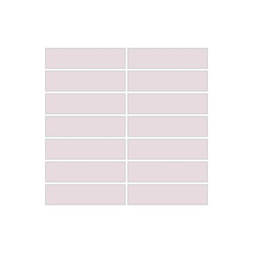 1x4 Straight Set Sheeted Original Ceramic Mosaic Tile in Evening Glow Matte