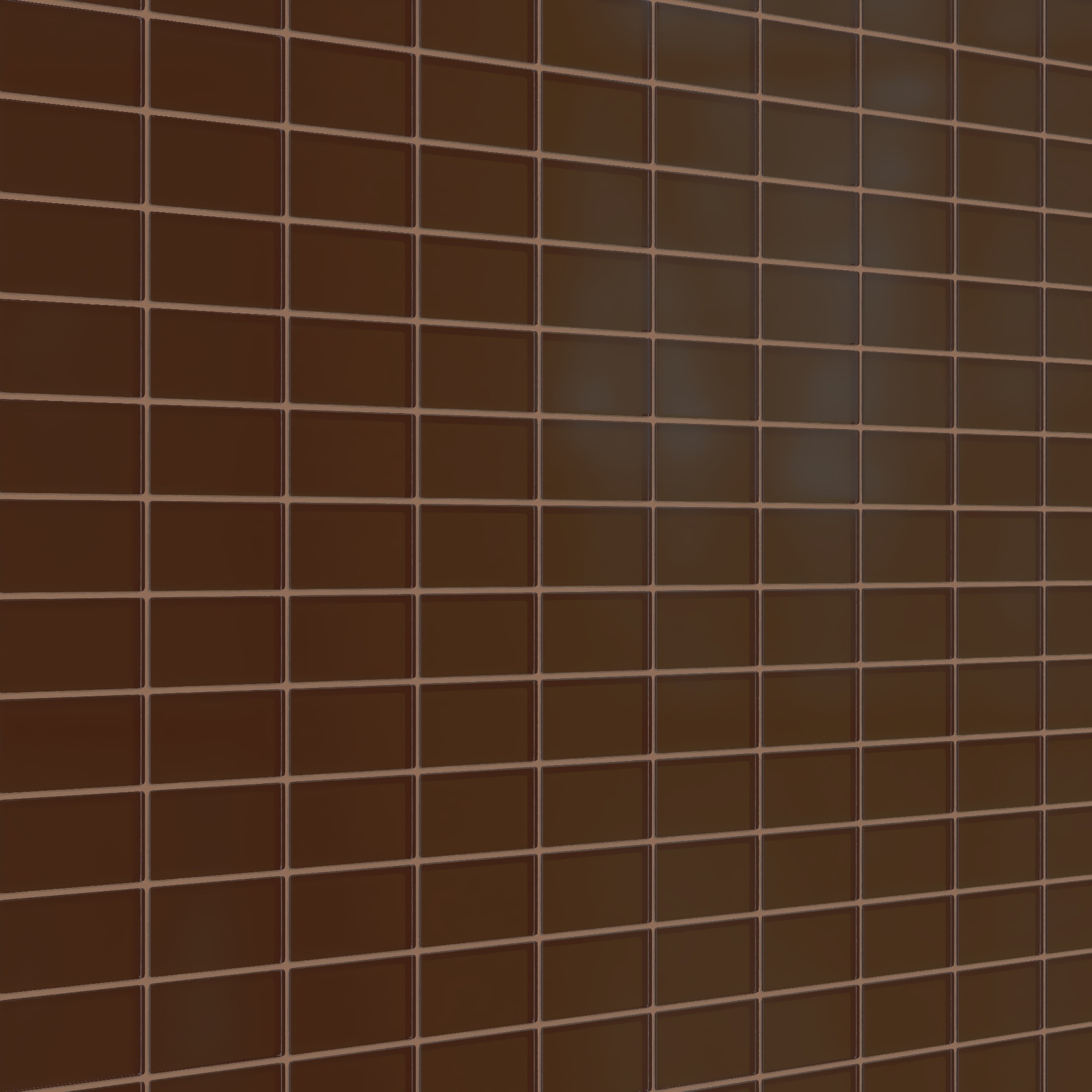 2x4 Straight Set Sheeted Glass Mosaic Tile in Thrasher Matte
