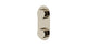Foundry Two Handle Wall Mount Shower Trim with Barrel Knob Handles in Polished Nickel