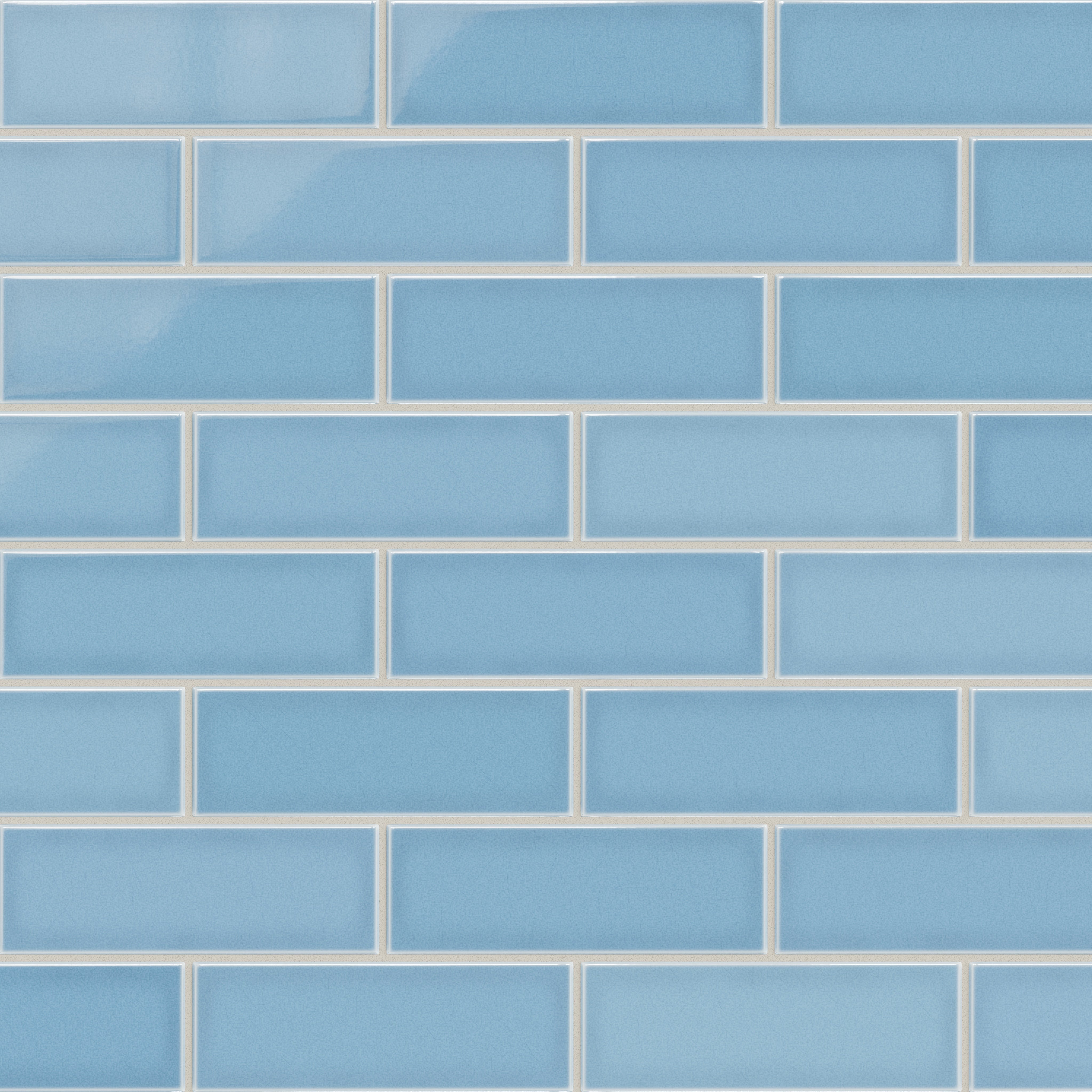 3x9 Original Ceramic Tile in Caribbean Sea Gloss - Fireclay Tile