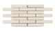 1x6 Half Offset Sheeted Original Ceramic Mosaic Tile in Ivory Matte