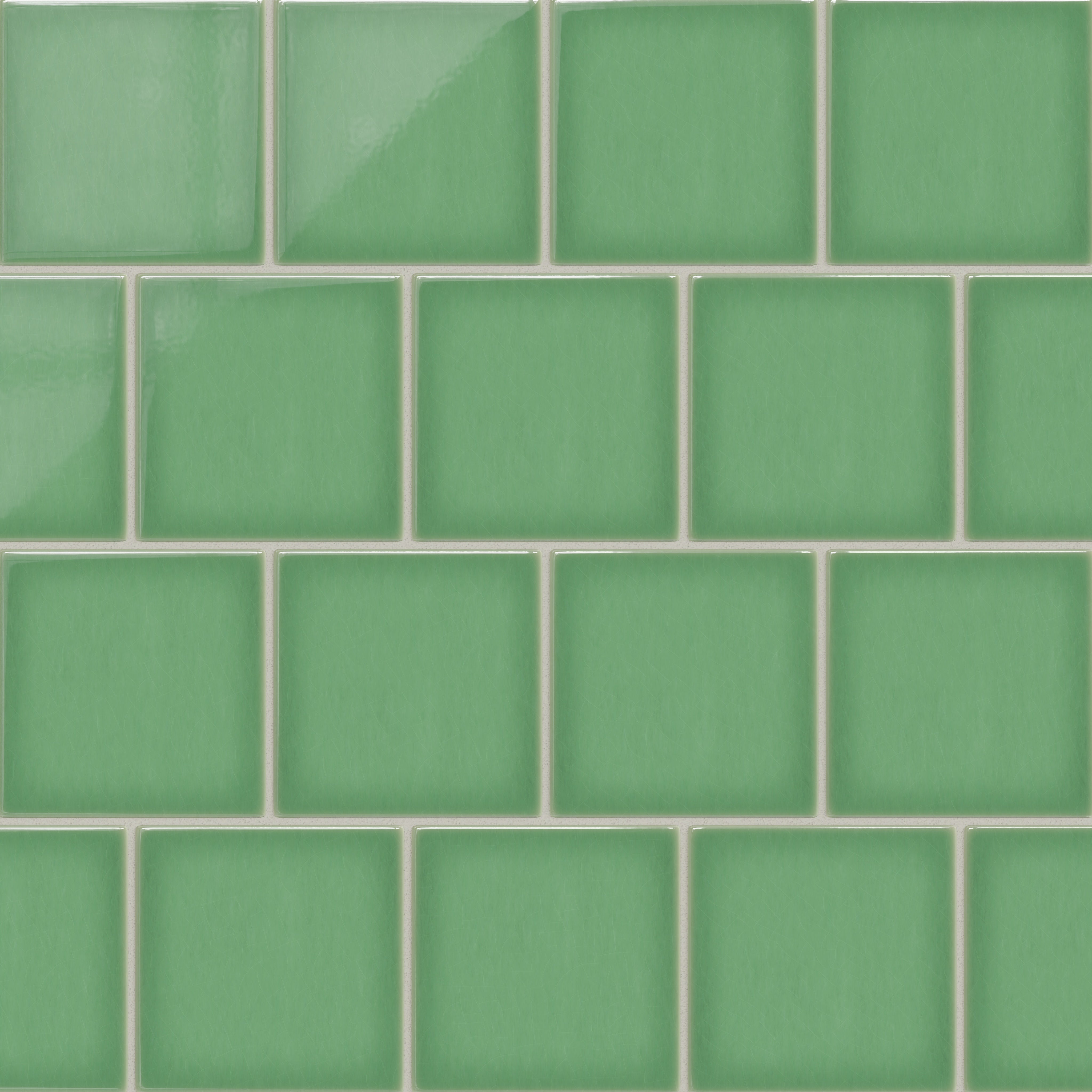 6x6 Original Ceramic Tile in Sea Green Gloss