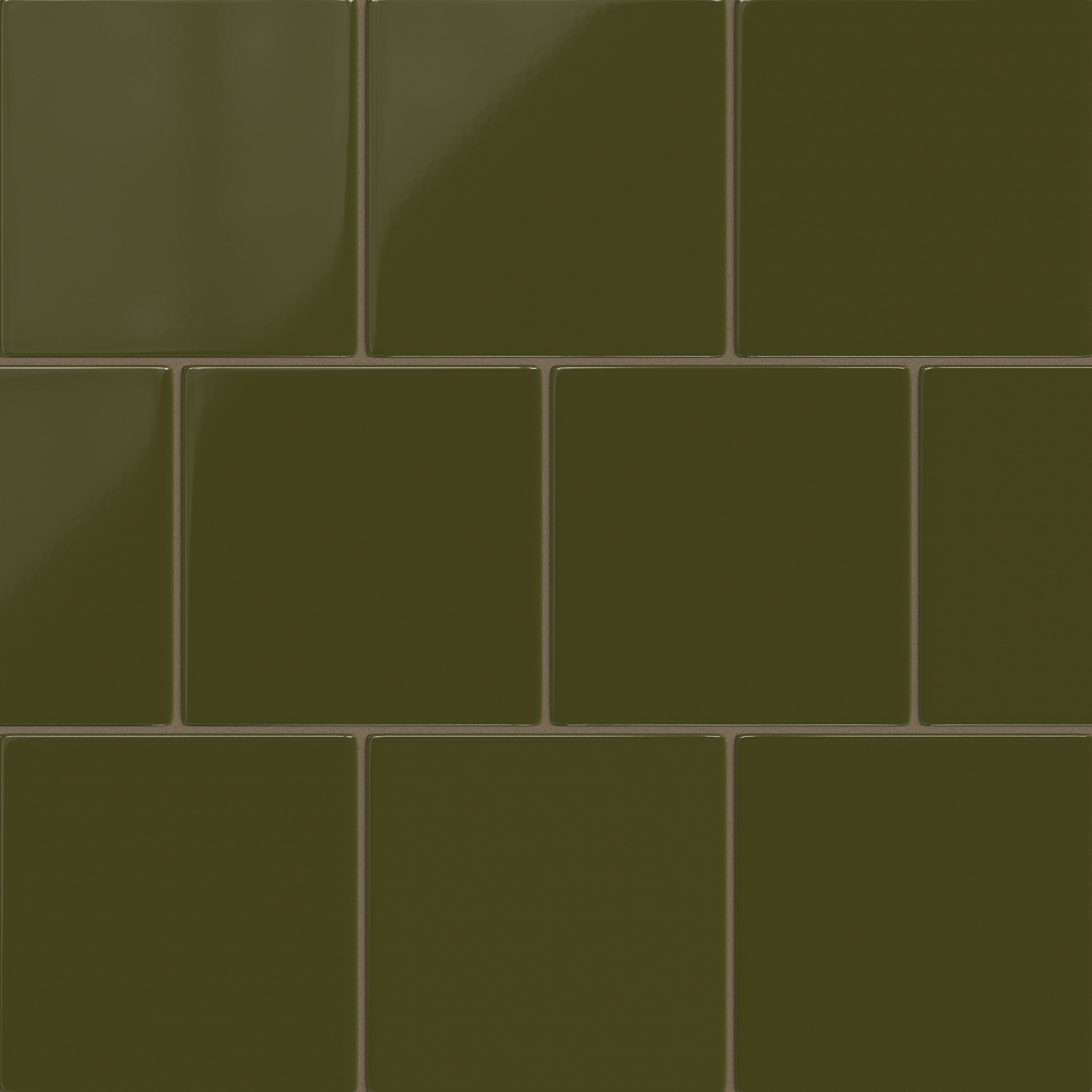 8x8 Original Ceramic Tile in Bonsai Gloss