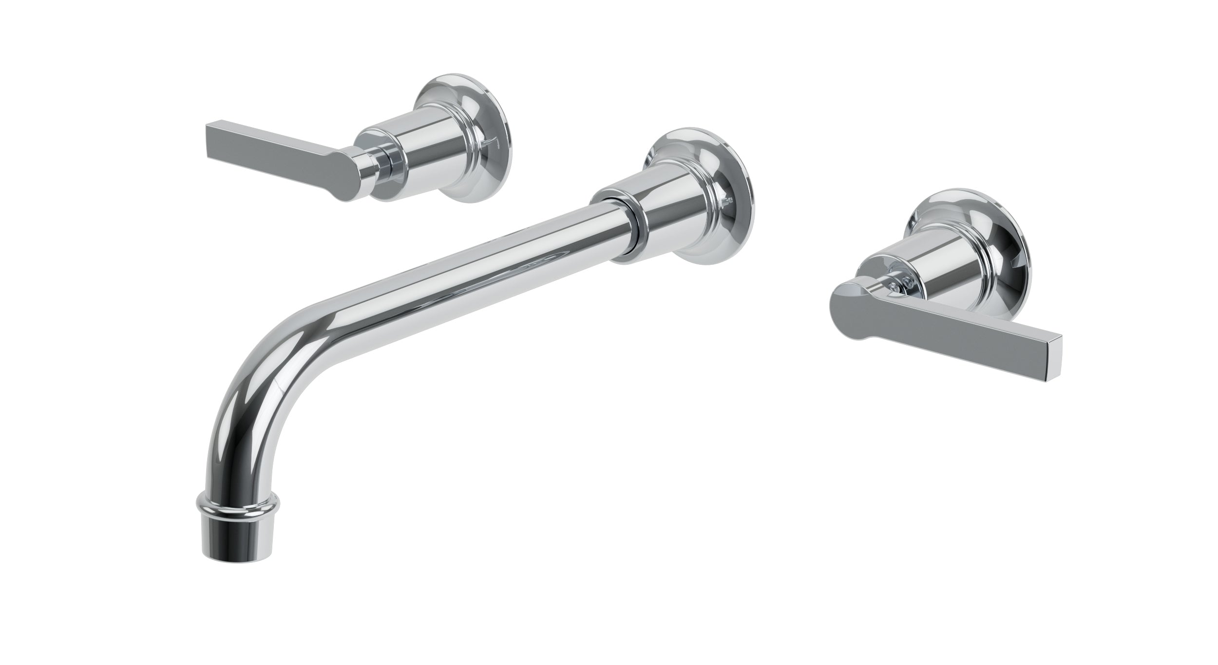 Emerson Two Handle Wall Mount 10" Lavatory Faucet with Classic Lever Handles