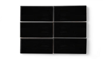 3x6 Original Ceramic Tile in Raven Gloss