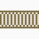 1x1 Ribbon Border Sheeted Original Ceramic Tile in Sable Matte