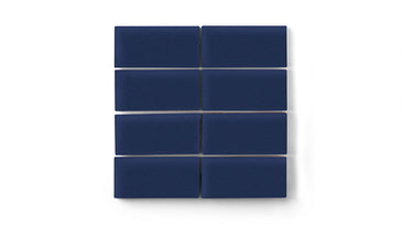 2x4 Straight Set Sheeted Original Ceramic Mosaic Tile in Lake Tahoe Matte