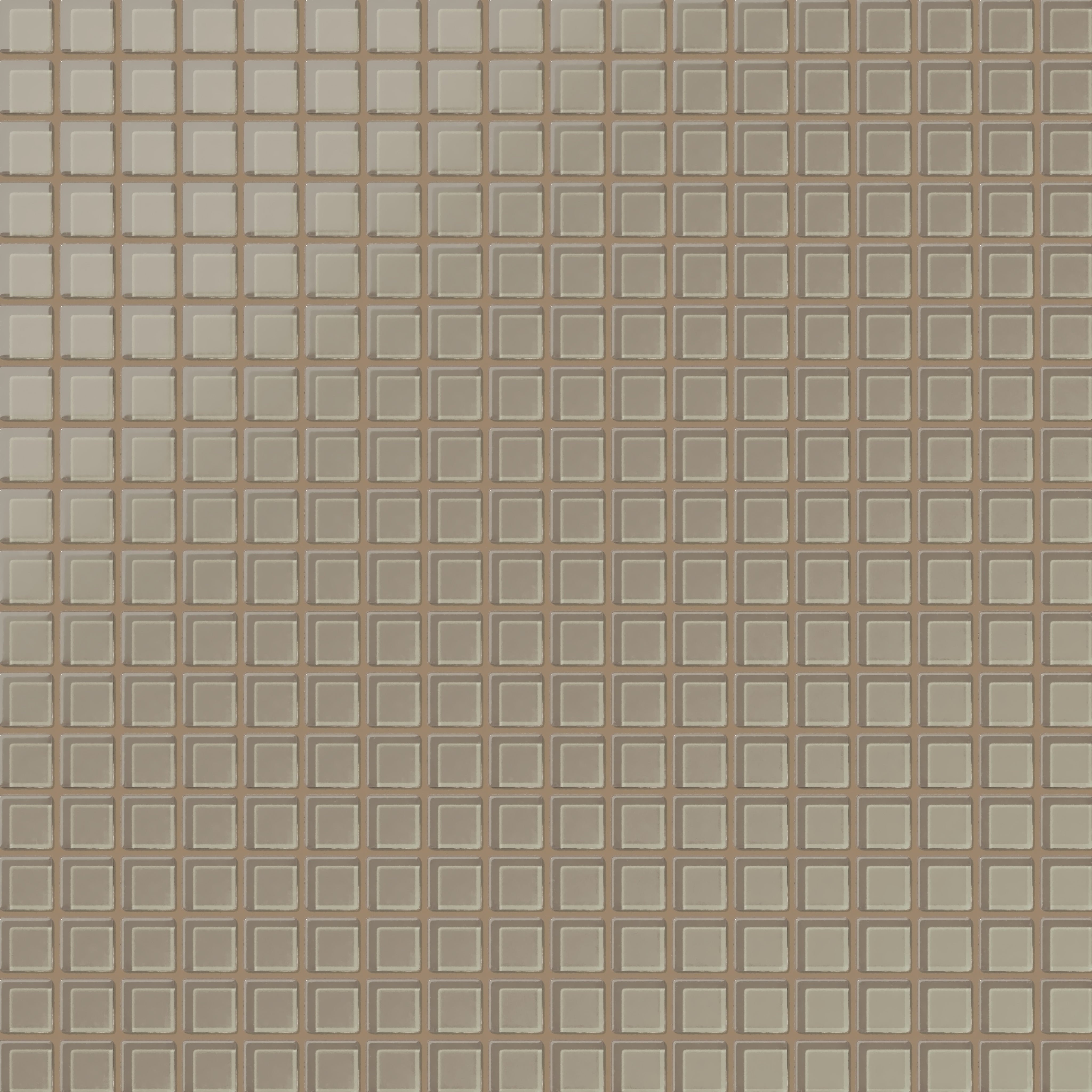 1x1 Straight Set Sheeted Glass Mosaic Tile in Quail Matte