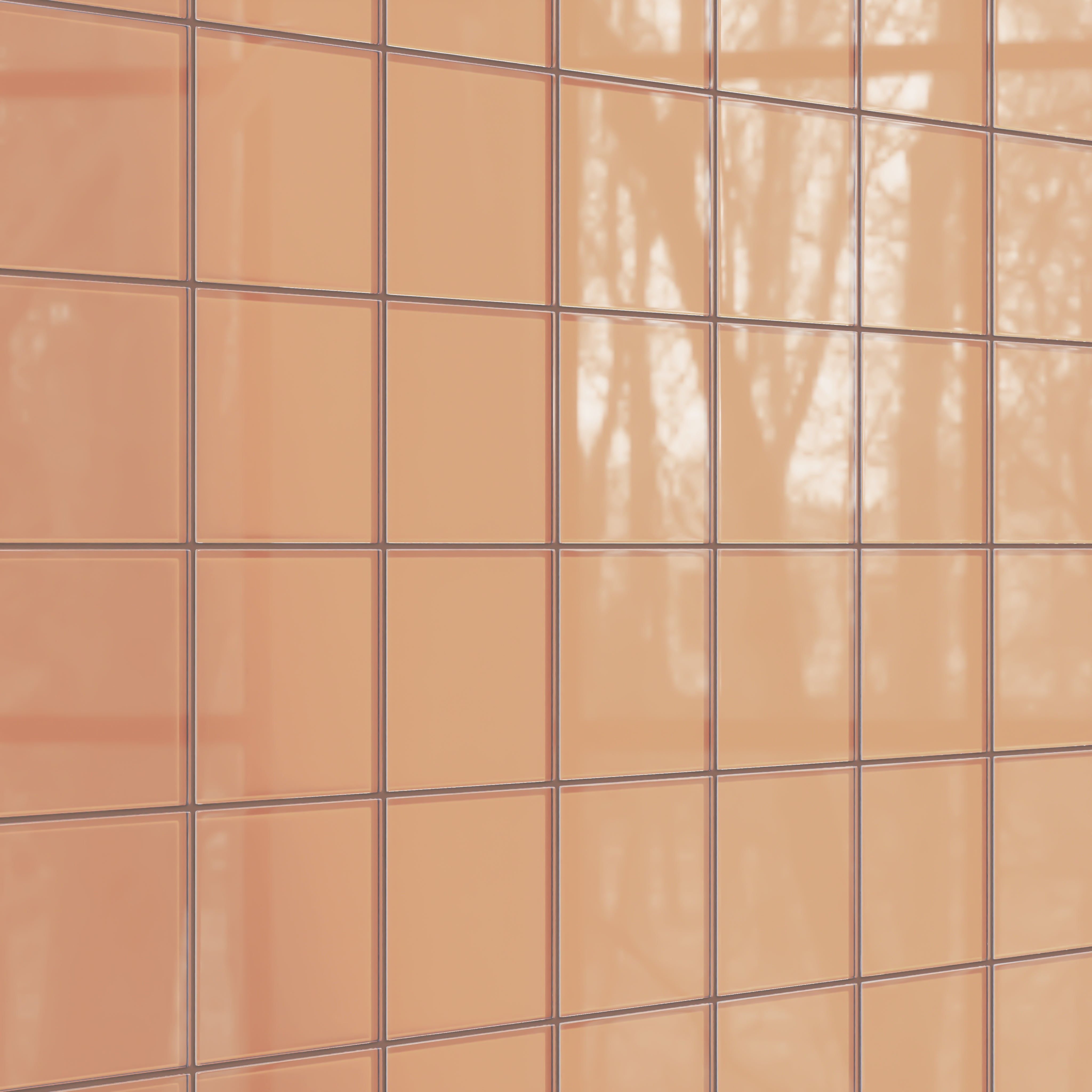 6x6 Glass Tile in Carolina Wren Gloss