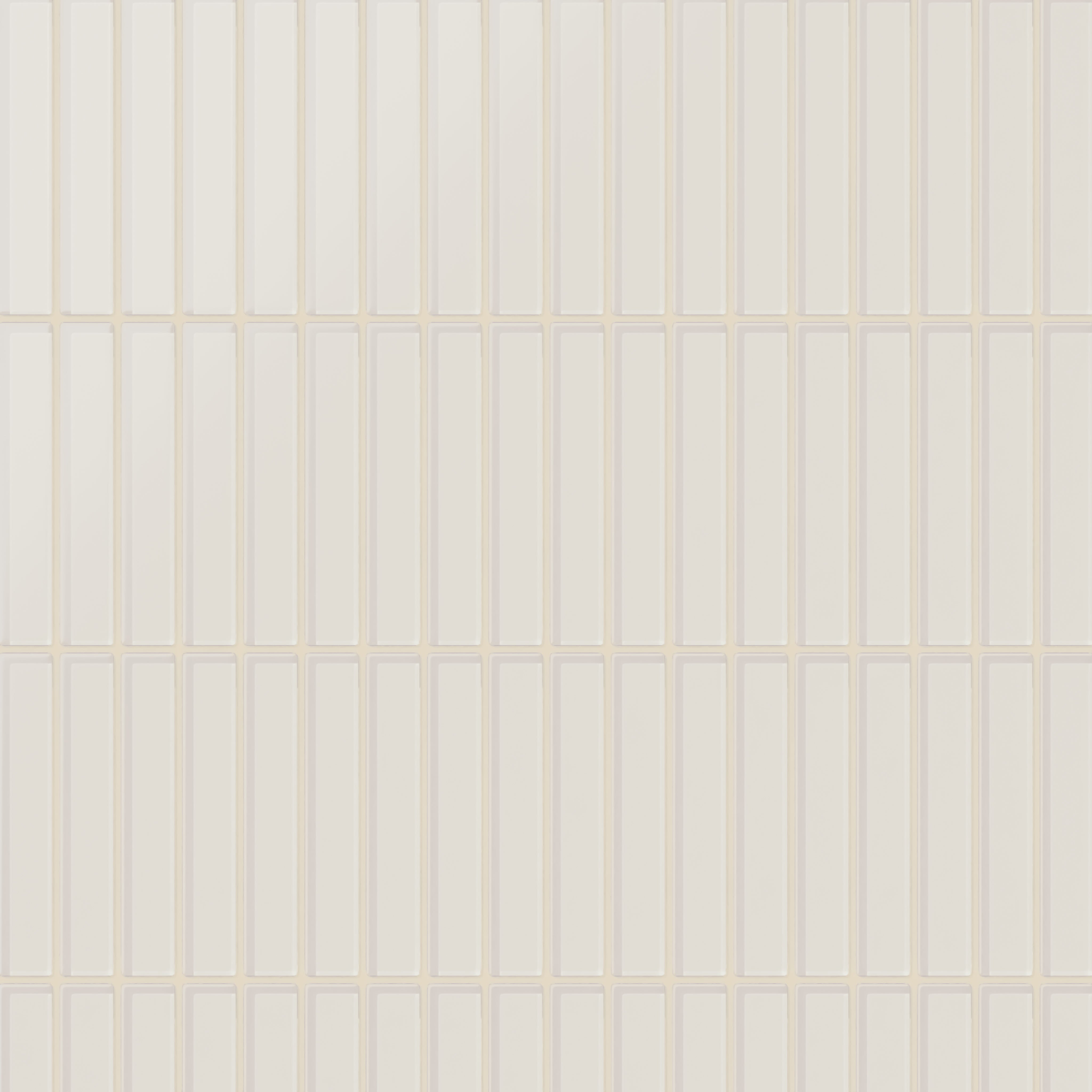 1x6 Straight Set Sheeted Glass Mosaic Tile in Dove Matte