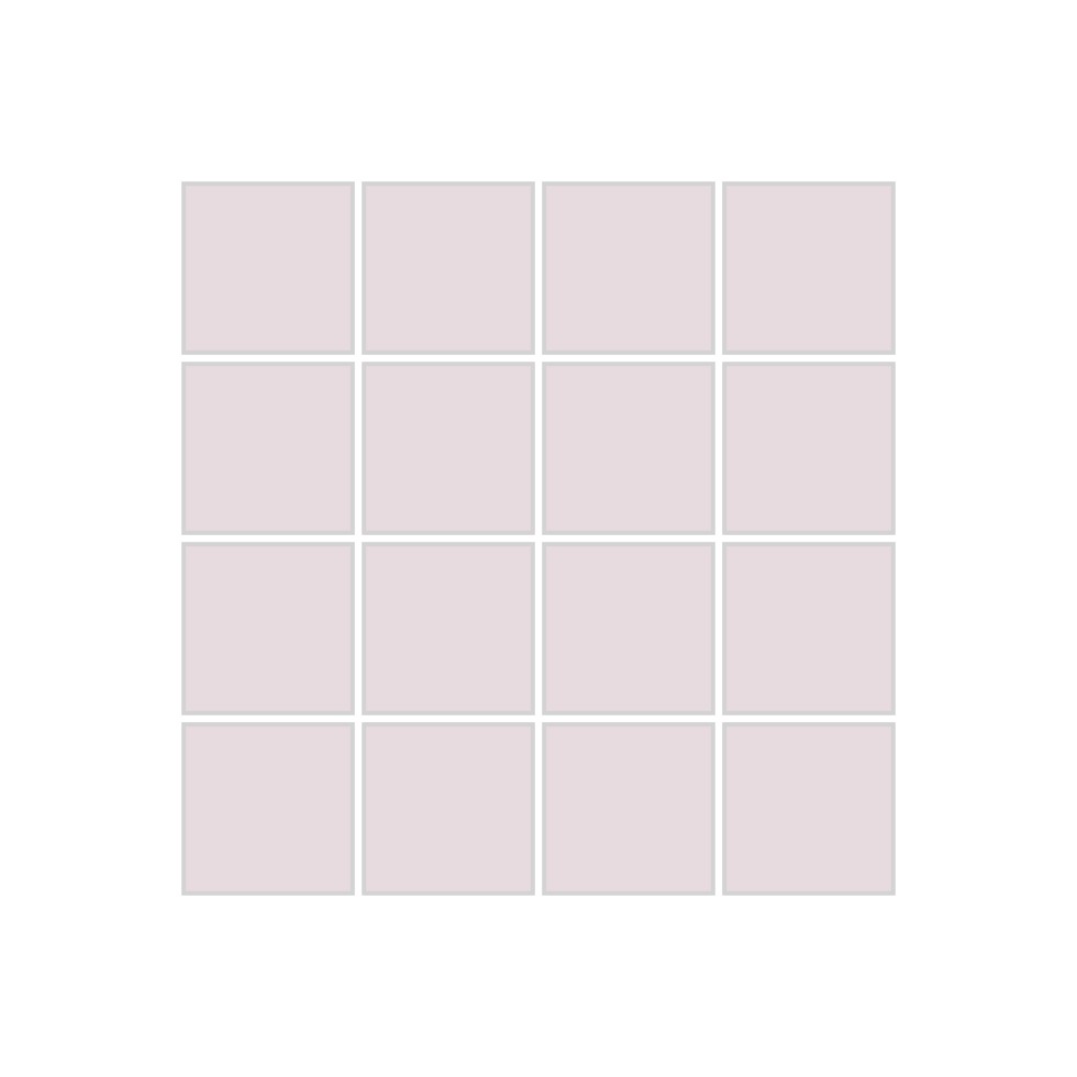 2x2 Straight Set Sheeted Original Ceramic Mosaic Tile in Evening Glow Matte