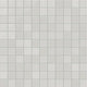 2x2 Straight Set Sheeted Natural Press Ceramic Mosaic Tile in Cloud Cover Gloss