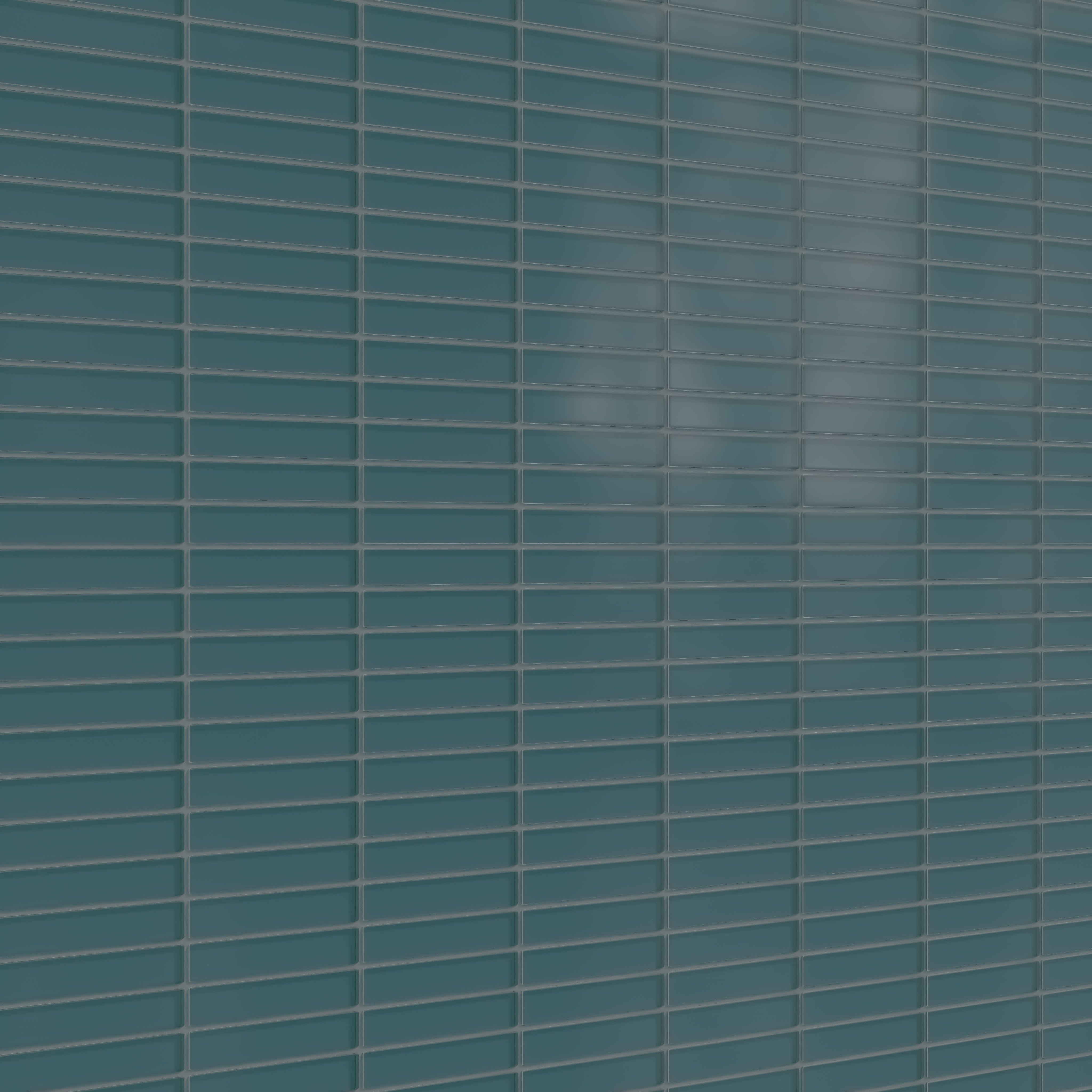 1x6 Straight Set Sheeted Glass Mosaic Tile in Magpie Matte