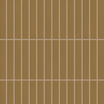 1x6 Straight Set Sheeted Original Ceramic Mosaic Tile in Chaparral Matte