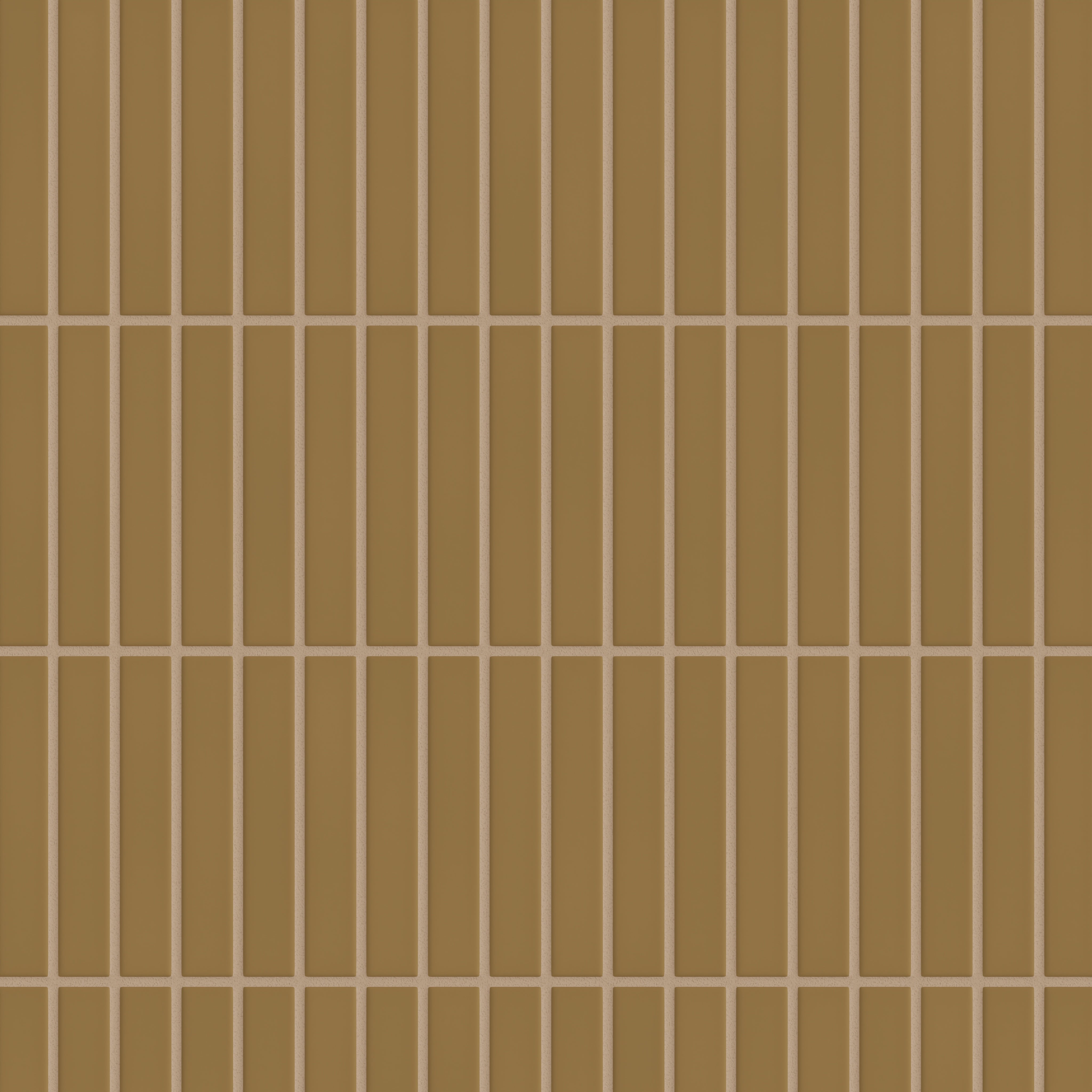 1x6 Straight Set Sheeted Original Ceramic Mosaic Tile in Chaparral Matte