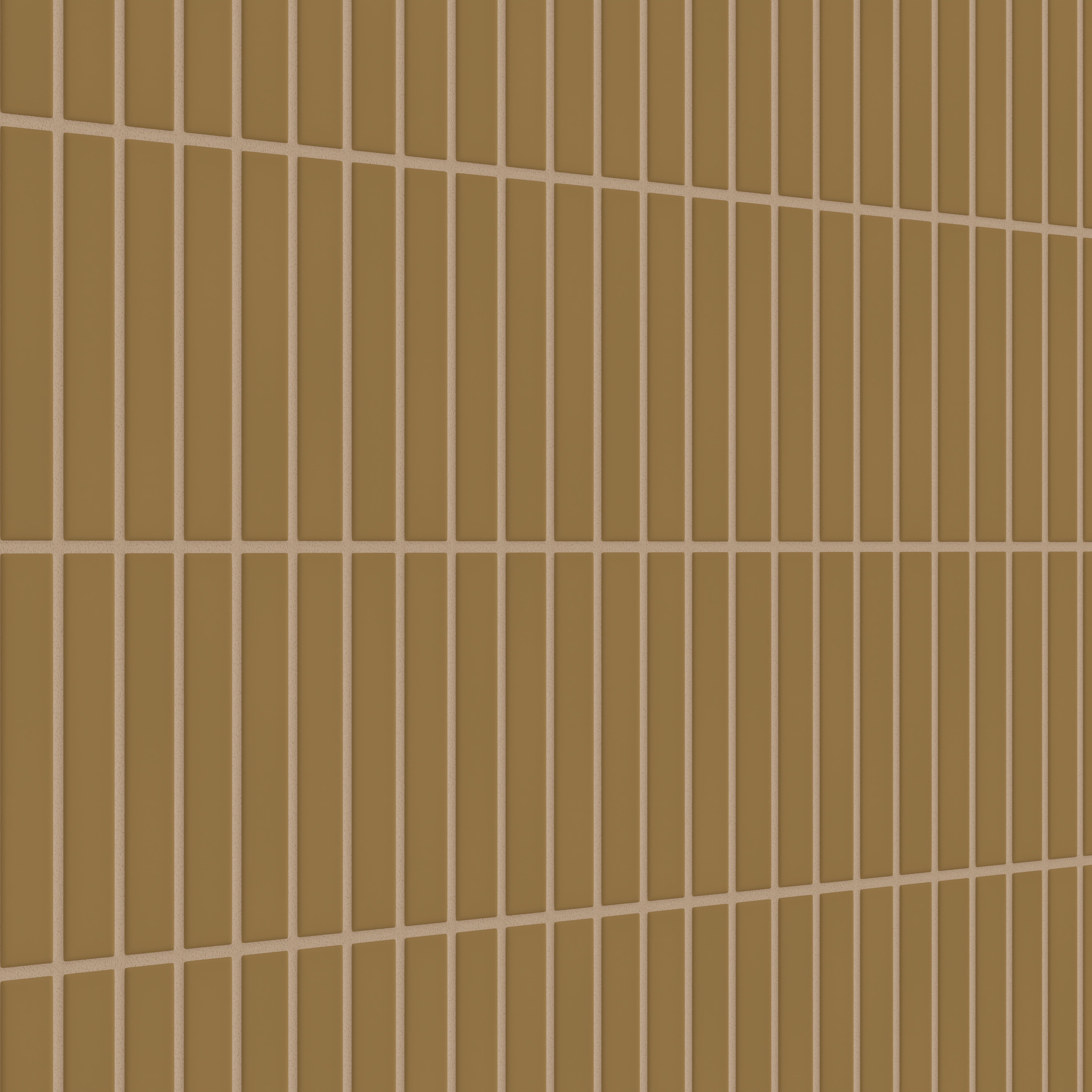 1x6 Straight Set Sheeted Original Ceramic Mosaic Tile in Chaparral Matte